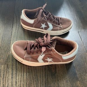 Brown & Blue Converse